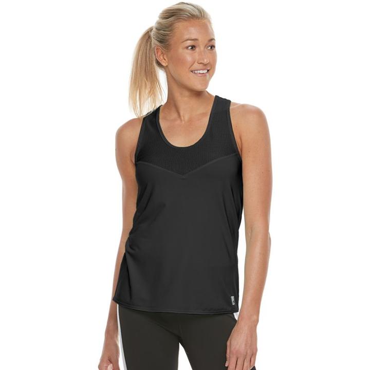 Women's Fila Sport&reg; Yoke Racerback Tank, Size: Small, Black