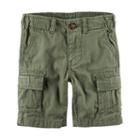 Baby Boy Carter's Solid Cargo Shorts, Size: 12 Months, Green Oth