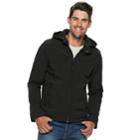 Men's Urban Republic Softshell Hooded Jacket, Size: Xl, Black