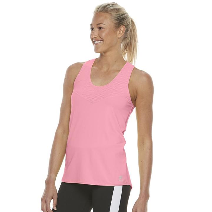 Women's Fila Sport&reg; Yoke Racerback Tank, Size: Small, Med Pink