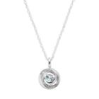 Brilliance In Motion Aquamarine & Diamond Accent Knot Pendant, Women's, Size: 18, Blue