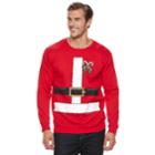 Big & Tall Santa Suit Fleece Holiday Sweatshirt, Men's, Size: 3xb, Brt Red