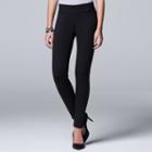 Women's Simply Vera Vera Wang Pull-on Skinny Pants, Size: Xl, Black