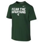 Boys 8-20 Nike Michigan State Spartans Legend Authentic Dri-fit Tee, Boy's, Size: M(10-12), Dark Green