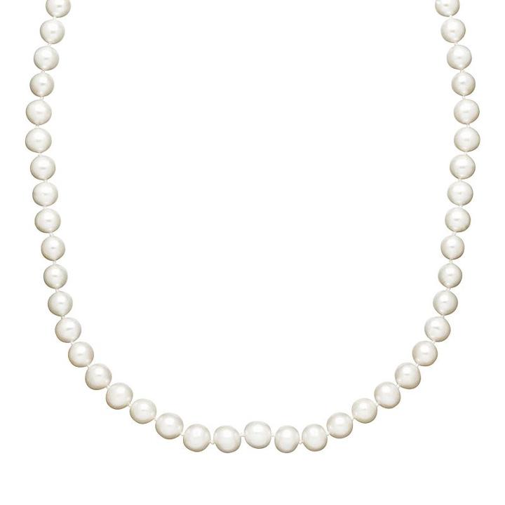 Freshwater By Honora Freshwater Cultured Pearl Necklace In 10k Gold (7-8 Mm), Women's, Size: 18, White