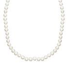 Freshwater By Honora Freshwater Cultured Pearl Necklace In 10k Gold (7-8 Mm), Women's, Size: 18, White