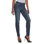 Women's Jennifer Lopez Curvy Skinny Jeans, Size: 2 T/l, Med Blue