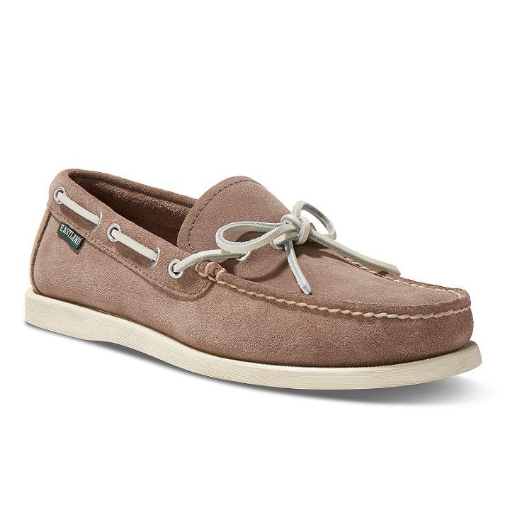 Eastland Yarmouth Camp Men's Moccasins, Size: Medium (10), Light Grey