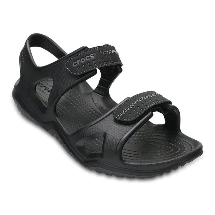 Crocs Swiftwater Men's River Sandals, Size: 11, Black