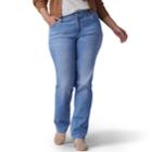 Plus Size Lee Flex Motion Regular Fit Straight-leg Jeans, Women's, Size: 22w T/l, Med Blue