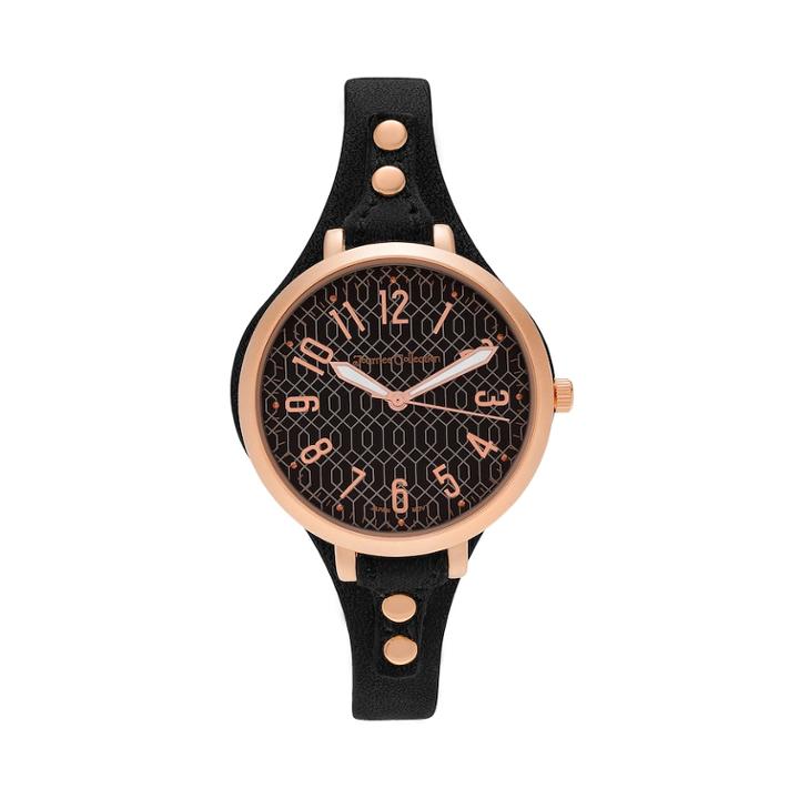 Journee Collection Women's Geometric Watch, Size: Medium, Black