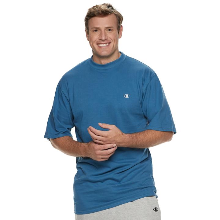 Big & Tall Champion Solid Tee, Men's, Size: Xl Tall, Blue