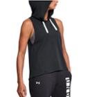 Women's Under Armour Modal Terry Sleeveless Hoodie, Size: Large, Black