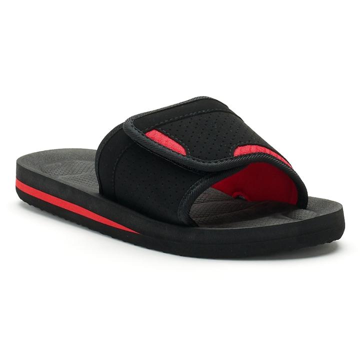 Boys 4-20 Tek Gear&reg; Performance Slide Sandals, Size: 3/4, Med Red