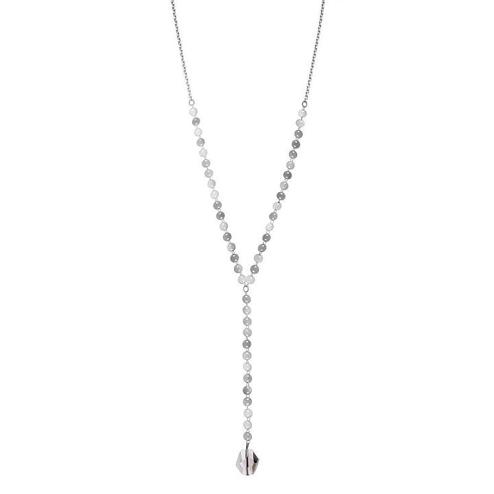 Simply Vera Vera Wang Disc Y Necklace, Women's, Silver