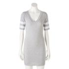 Juniors' Almost Famous Striped T-shirt Dress, Girl's, Size: Xl, White Oth