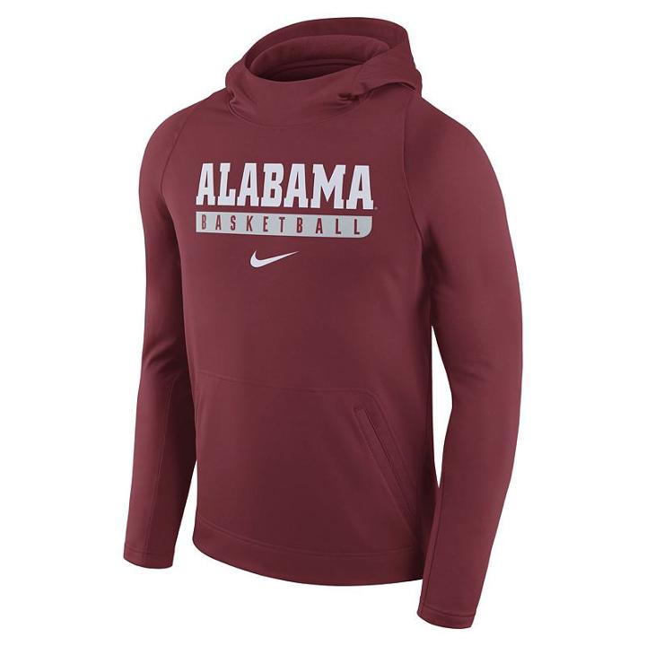 Men's Nike Alabama Crimson Tide Basketball Fleece Hoodie, Size: Xxl, Red Other