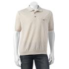 Men's Safe Harbor Argyle Jacquard Banded-bottom Polo, Size: Xxl, Med Beige