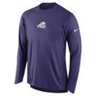 Men's Nike Tcu Horned Frogs Elite Shooter Long-sleeve Tee, Size: Xxl, Purple