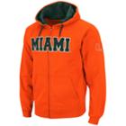 Men's Miami Hurricanes Fleece Hoodie, Size: Xxl, Drk Orange