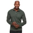 Men's Croft & Barrow&reg; Classic-fit Stretch Interlock Polo, Size: Small, Dark Green