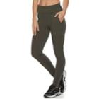 Women's Fila Sport&reg; Woven Blocked Midrise Leggings, Size: Large, Dark Brown