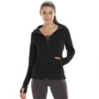 Women's Tek Gear&reg; Full-zip Fleece Hoodie, Size: Large, Black