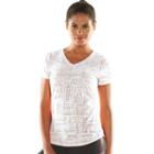 Women's Tek Gear&reg; Burnout Yoga Tee, Size: Small, White