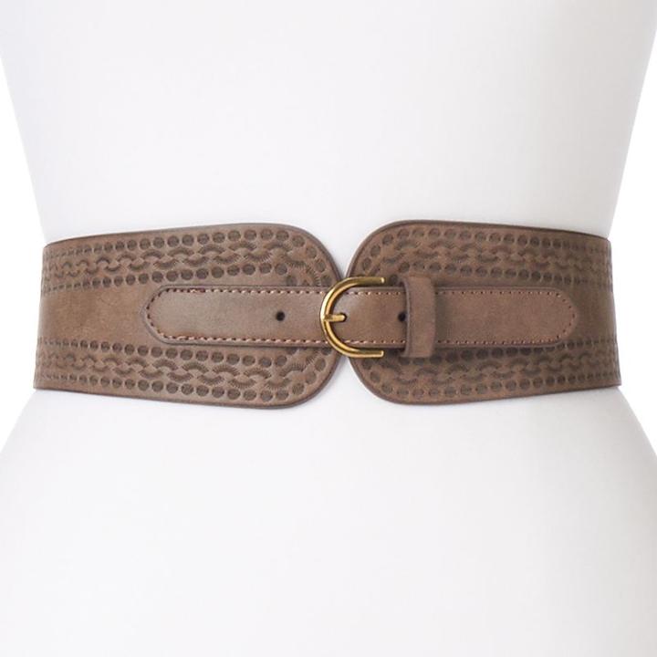 Women's Apt. 9 Embossed Stretch Belt, Size: M-l, Brown
