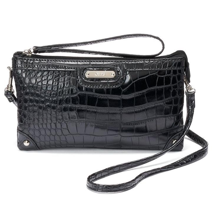 Chaps Dalia Convertible Wristlet, Women's, Black