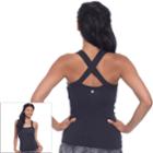 Plus Size Women's Soybu Alecia Racerback Yoga Tank, Size: 2xl, Black