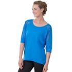 Women's Soybu Acro Dolman Sleeve Top, Size: Small, Blue Other
