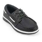 Unionbay Coral Boys' Boat Shoes, Boy's, Size: 4, Dark Grey