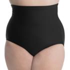 Plus Size Upstream High-waisted Swim Brief Bottoms, Women's, Size: 22 W, Black