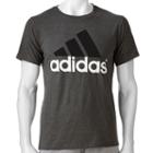 Men's Adidas Logo Tee, Size: Large, Med Grey