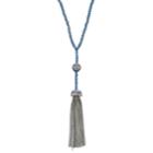 Simply Vera Vera Wang Nickel Free Tassel Pendant Necklace, Women's, Blue