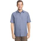 Men's Van Heusen Classic-fit Windowpane Button-down Shirt, Size: Small, Blue Other