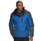 Men's Zeroxposur Beacon Colorblock Hooded Jacket, Size: Medium, Blue (navy)