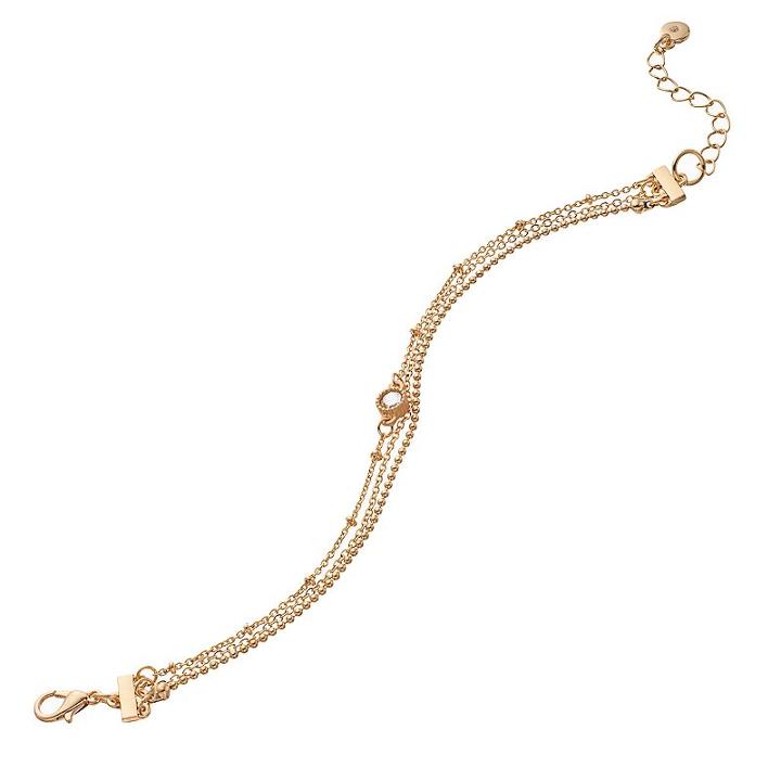 Lc Lauren Conrad Multi Strand Chain Bracelet, Women's, Gold