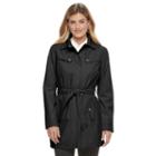 Women's Weathercast Bonded Trench Coat, Size: Xl, Black