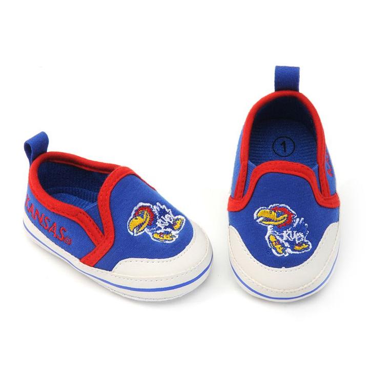 Baby Kansas Jayhawks Crib Shoes, Infant Unisex, Size: 9-12months, Blue