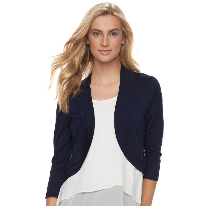 Women's Ronni Nicole Bolero Shrug, Size: Xlrg Av/rg, Blue (navy)