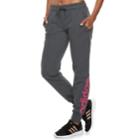 Women's Adidas Essential Linear Pants, Size: Large, Dark Grey
