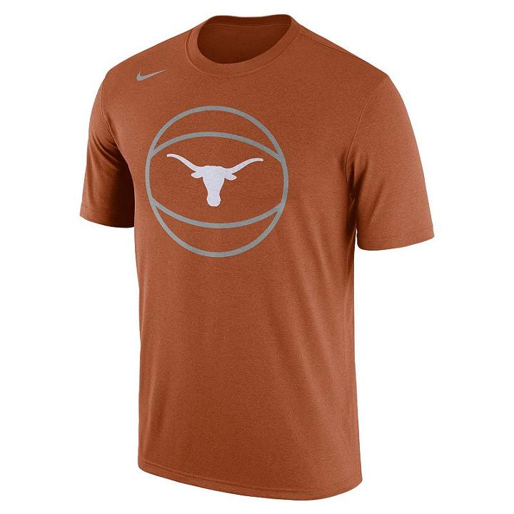 Men's Nike Texas Longhorns Legend Basketball Tee, Size: Small, Orange Oth