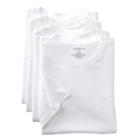 Big & Tall Croft & Barrow&reg; 4-pk. Crewneck Tee, Men's, Size: L Tall, White