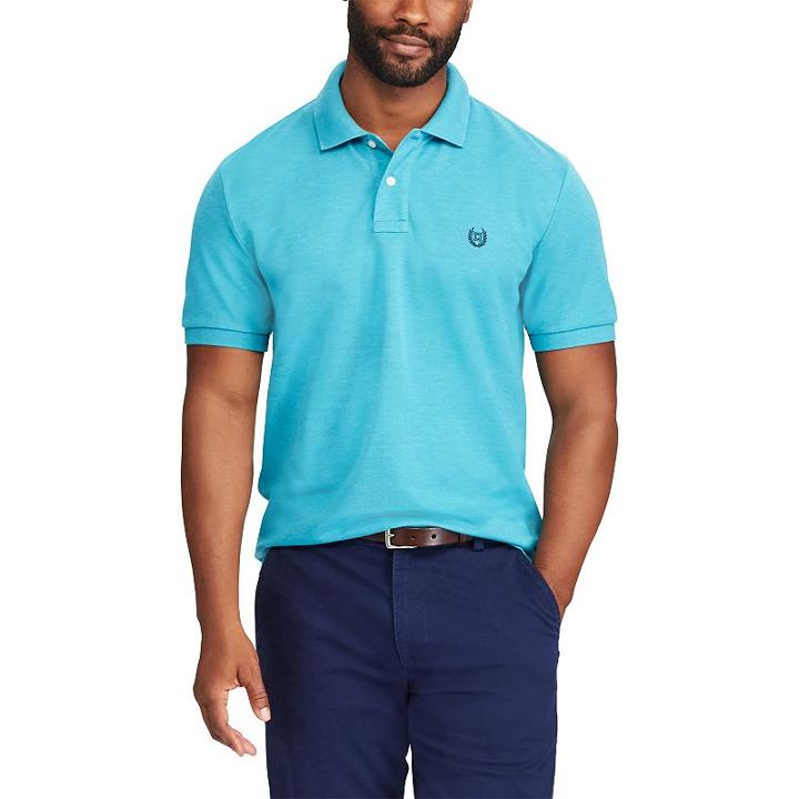 Men's Chaps Classic-fit Easy-care Interlock Polo, Size: Xxl, Green