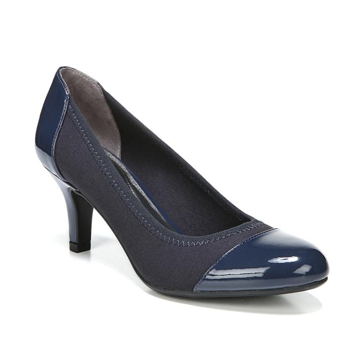 Lifestride Parigi Women's Pump High Heels, Size: 6.5 Wide, Blue