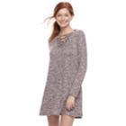 Juniors' About A Girl Lace-up Swing Dress, Size: Small, Dark Pink