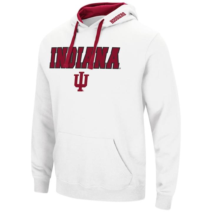 Men's Indiana Hoosiers Pullover Fleece Hoodie, Size: Small, Dark Red