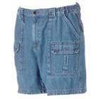 Men's Croft & Barrow&reg; Denim Side Elastic Cargo Shorts, Size: 38, Blue Other